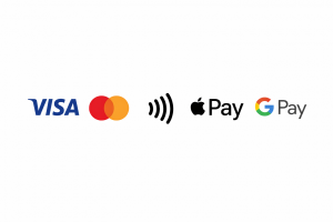 We accept all major debit and credit cards including Visa, Mastercard, American Express and contactless payments